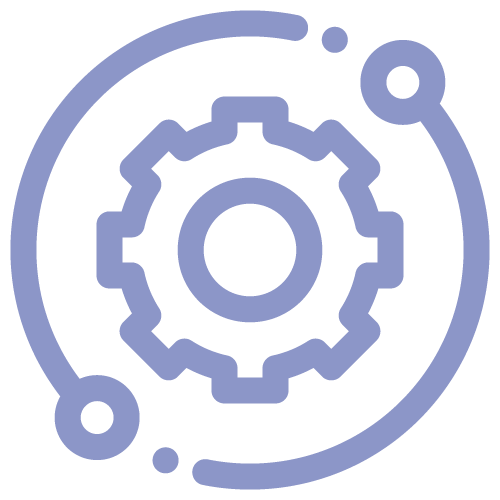 Rotating gear icon